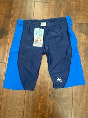 Men’s Navy & Royal Blue UPF 50+ Swim Jammer